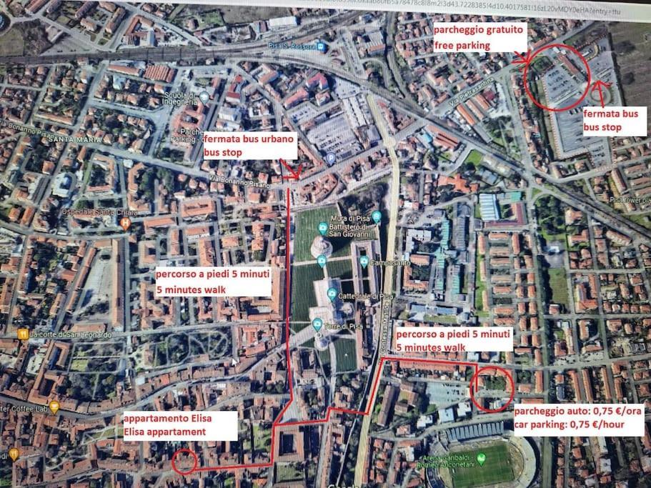 Casa Elisa Due Passi Dalla Torre Pendente Pisa Exterior foto